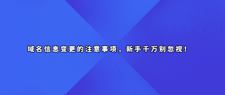 域名信息查询